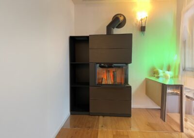 Cheminée-Ofen Hase 160 – Keramik Linientextur